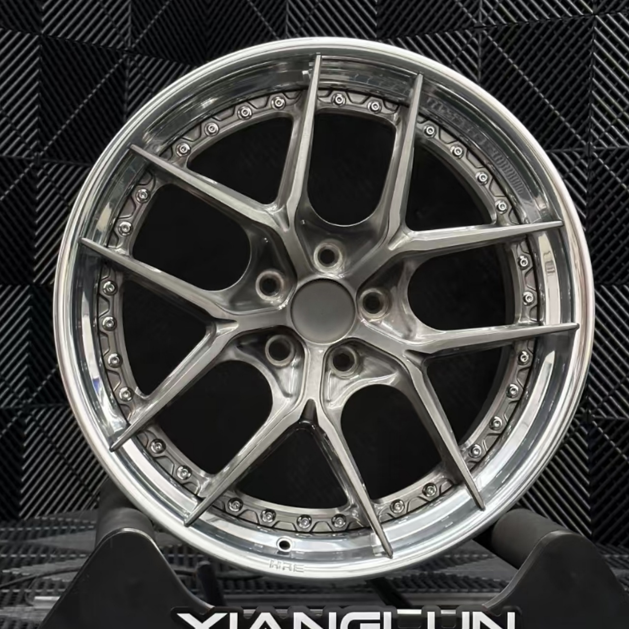 2-Piece Forged Wheel 20 Inch 5x127 6061 Aluminum Alloy Brushed Silver Monoblock for Jeep Wrangler Bespoke Design Custom Spec