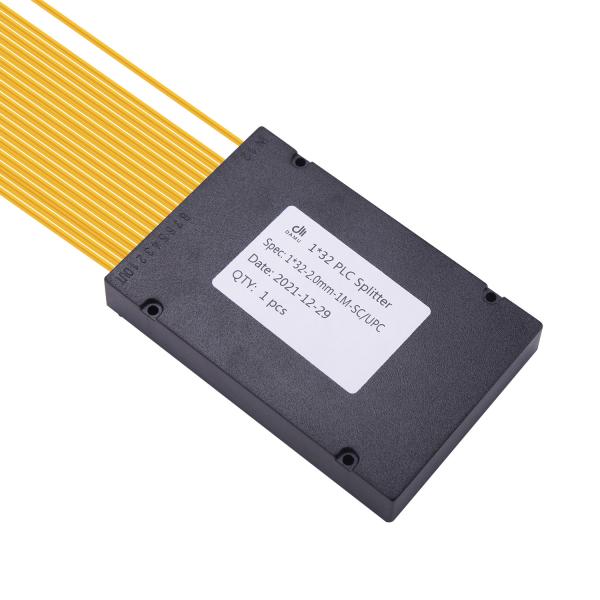 ABS Box Type Singlemode 9 / 125 OS2 1x32 PLC Fiber Splitter Mini Module SC / UPC