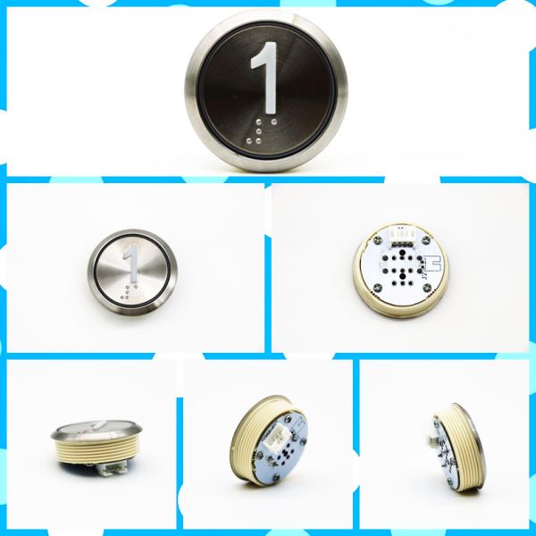 BST Elevator Push Button 12V/24V Elevator Lift Round Button Elevator Push Button
