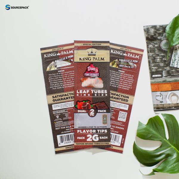 Silver Stamping Custom Cigar Packaging with Clear Window and 80-150mic Thickness