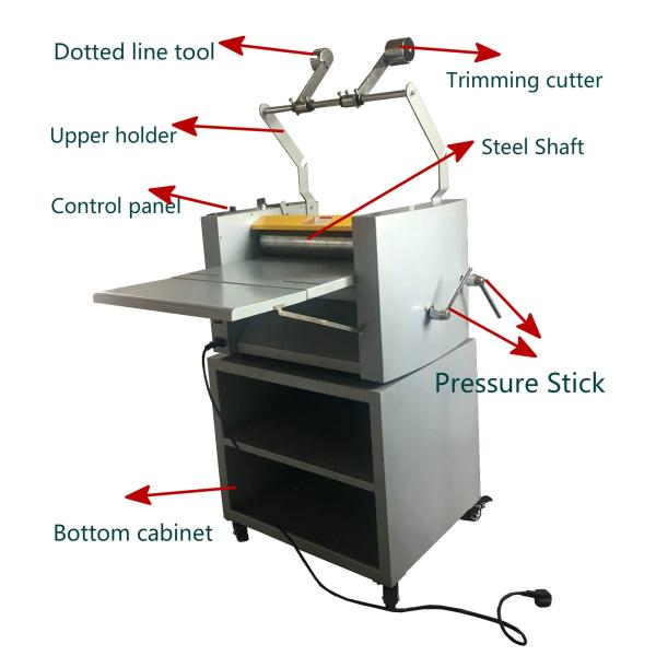 360mm Paper High Speed Laminating Machine Hydraulic Oil Heating SWFM375A