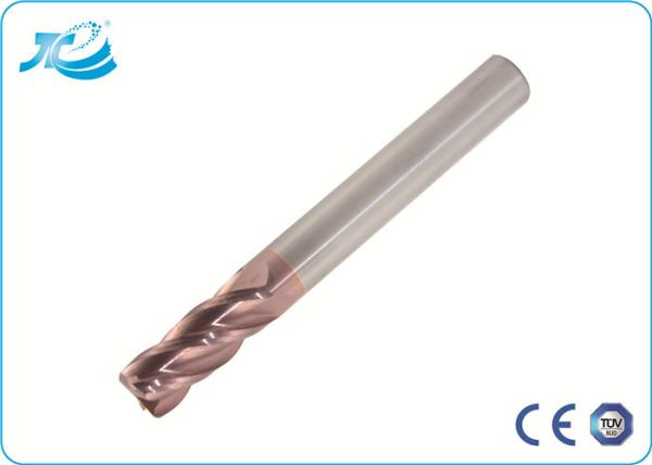 Solid Carbide Cutter 2 / 4 / 6 Flute End Mill 50-100mm Overall Length