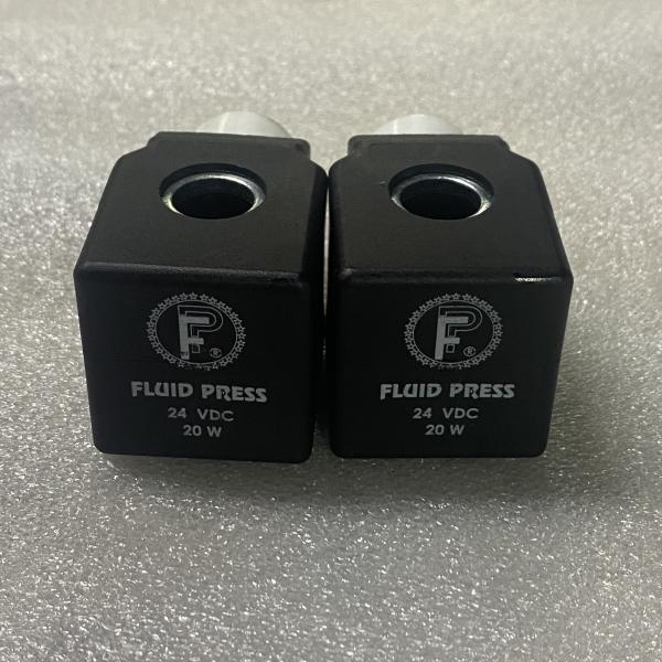 Black Square Coil FLUID PRESS 24VDC 20W Zoomlion Concrete Pump Parts 100% New with 0.5kg Weight