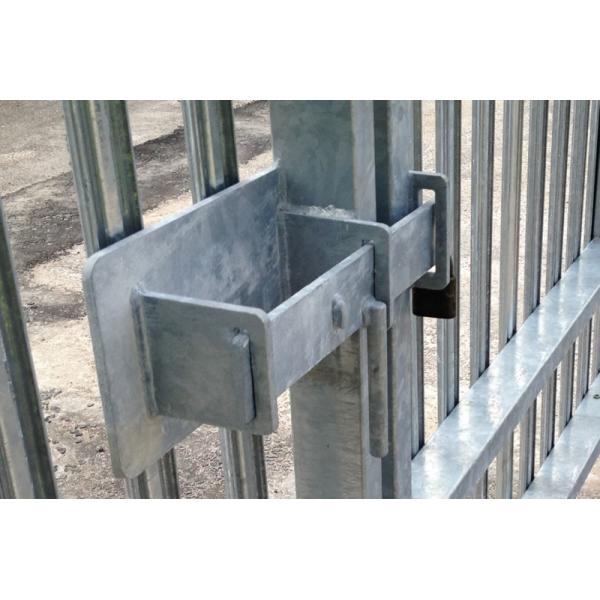 3m Steel Palisade Fencing , 12m Length Palisade Sliding Gate