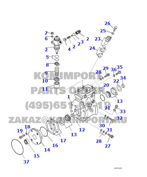 part No. :6219-71-1101/6219-71-1111  Pump, Supply  use for komatsu pc2000-8 ,D475-5 ,HD785-7