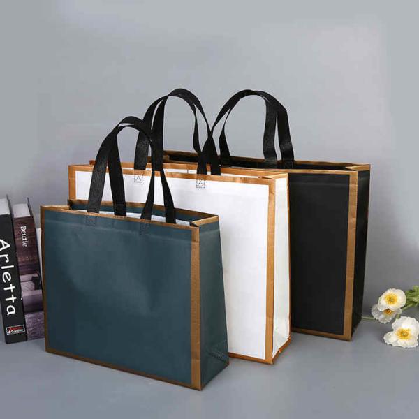 Large Capacity Fabric Shopping Bags Folding Eco-Friendly Tuff Stength Tote Bags Reusable DIY Shoulder Bag Grocery Handbag Beige White