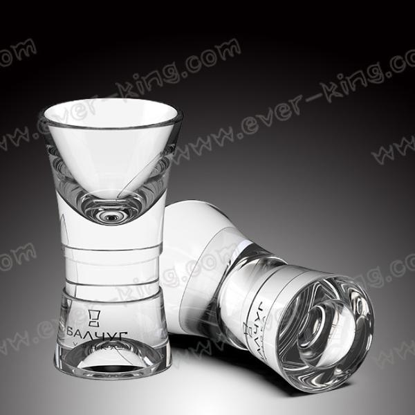 чашка стопки формы пули горячей продажи 50ml тяжелая нижняя