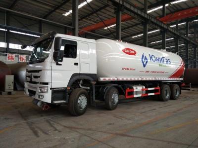 Caminhão do transporte do gás de Sinotruk LP, caminhão do serviço do propano de 34.5cbm Howo 15mt 18ton