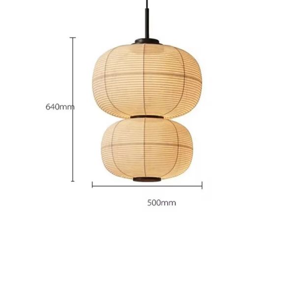 Japanese Pendant Lights Vintage Fabric Lantern Wabi Sabi Lights (WH-VP-335)