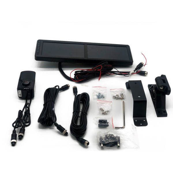 15.88 Inch Dual Screen Electronic Rear View Mirror with Matte Full Color Night Vision for Trucks