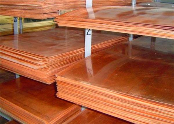 T2 vermelho puro da placa de cobre da boa plasticidade 99,9% UNS C11000 para a indústria