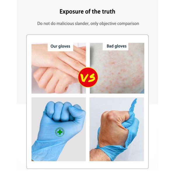 Disposable dingyin gloves food thickened rubber latex wear-resistant washing dishes household food check nitrile gloves