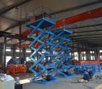 Stable And Safe Stationary Hydraulic Scissor Lift For Cargo Transportation