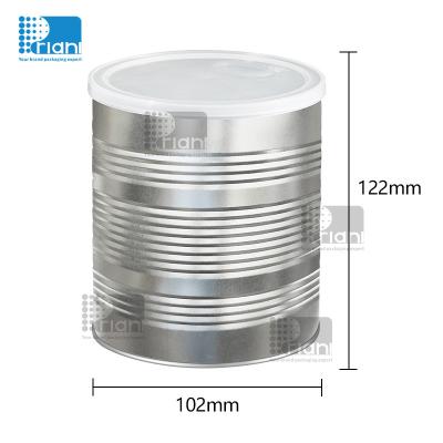 Recycled Round Metal Tin Can 170ml-3000ml Capacity OEM Services