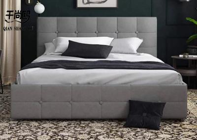 Apartment Upholstered Grey King Size Bed With 4 Drawer Storage