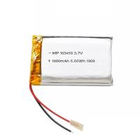 103450 pilha de bateria do polímero do lítio do bloco da bateria de Lipo do poder superior de 1800mAh 3.7V