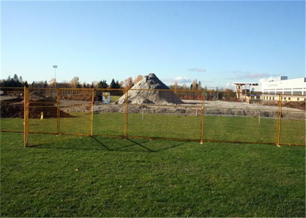 6'x9.6'  Construction Security Temp Fence Panels Tubing 30mm*30mm brace 20mm*20mm Powder Coated Red