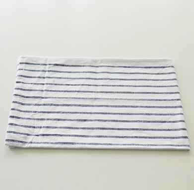3 Oblong Pure Cotton Kitchen Tea Towels Classic Blue Napkin For Multipurpose