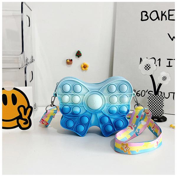 Фиджет Поп сумочка Бук девочек Сумочка Пасхальный подарок Сенсорный Фиджет игрушка Силикон Крестное тело Дети Сумочка Карандаш Чехло Макияжный пакет