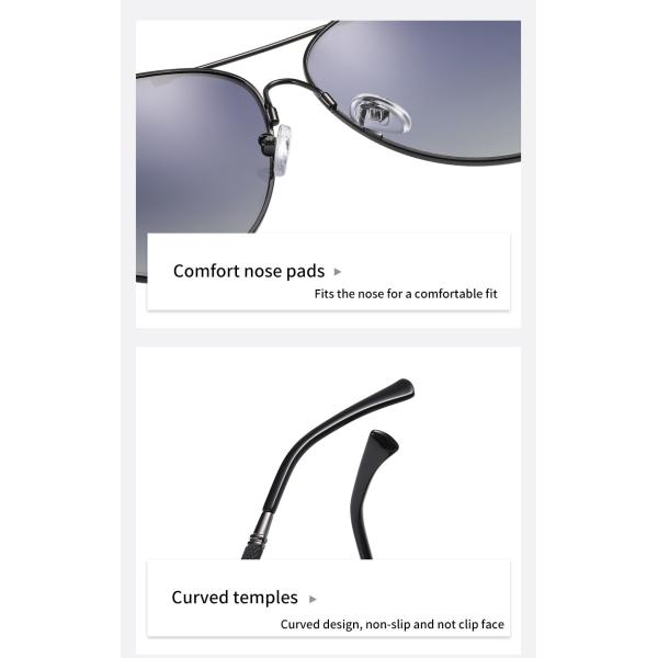 Metal de la memoria de Sunglasses Super Elastic del aviador del metal de las mujeres de los hombres