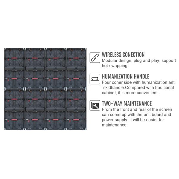 la pantalla llevada al aire libre 2 alquiler de la garantía P1.95 P2.5 del año llevó la pantalla de visualización para la exhibición llevada de alquiler al aire libre de la etapa