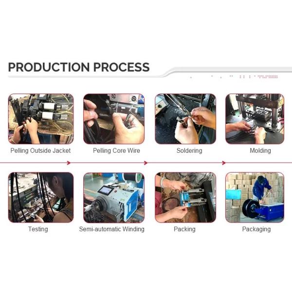 Multipurpose Rs232 DB9 Cable Male To Female Serial For Data Transmission