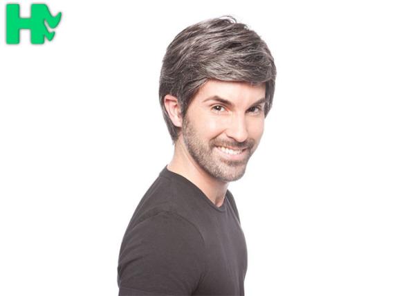 Classic style Sythetic Hair Wigs Short For Old Men No Tangle No shed