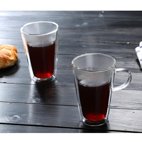 Судомойки/кофейная чашка 3,58 микроволн стеклянная медленно двигают высокий элегантный дизайн