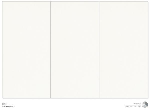 400x800mm White Glazed Ceramic Wall Tile AAA Grade Clay