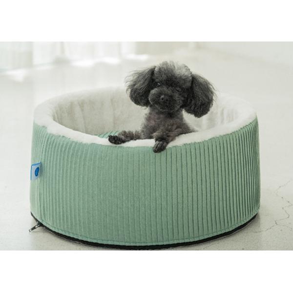 Xxl Round Luxury Fluffy Doughnut Dog Bed Large Pleated Soft Warm Furry Soothing