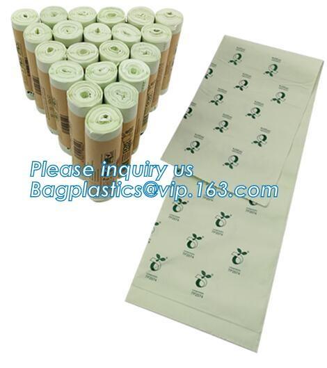Food Storage Eco Packing Recycle Biodegradable Shopping Bag In bagease, 100% Compostable Plastic T-Shirt Shopping Bags