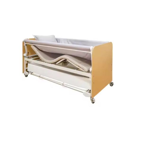 Intelligent suspended nursing bed suitable for elderly and disabled people's bathing care