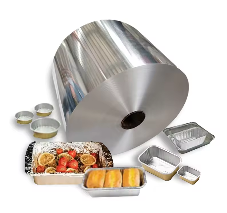 Container foil / Meal box foil / Aluminum foil roll Customizable | Alloys 3003 & 8011 | Food packaging foil | Moisture-proof & heat-resistant