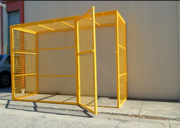 Professional Compressed Gas Cylinder Storage Cages With CE / ISO9001 Certificate