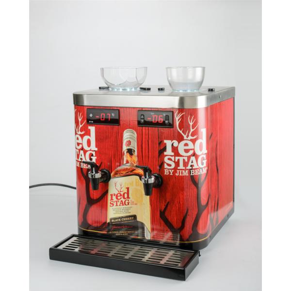 2 Bottle Holders Refrigerated Liquor Dispenser For Restaurants / Hotels