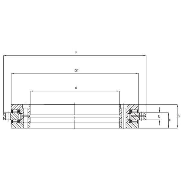 YRC120 china rotary table bearing supplier 120X210X40mm low price yrt bearing