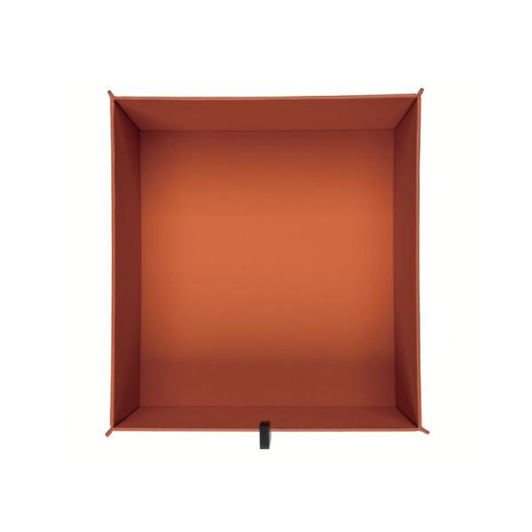 Exquisita caja de cajón de cuero sintético para armarios, organizador decorativo para el hogar