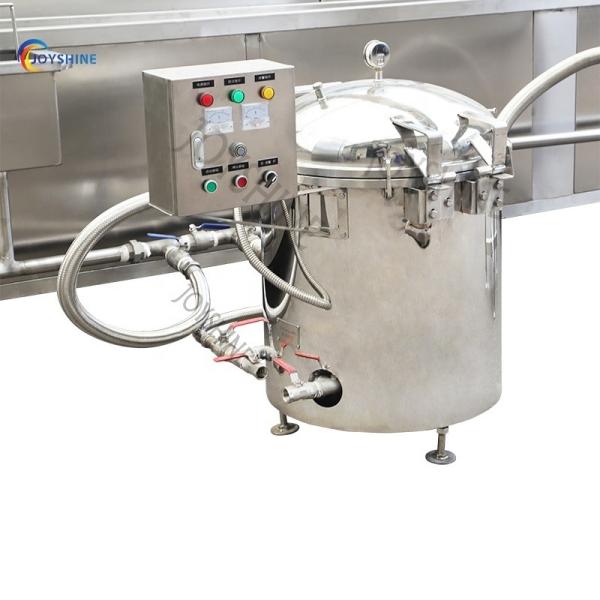 500 kg/h 800 kg friteuse à gaz pour la séparation continue de l'huile et de l'eau et la friture