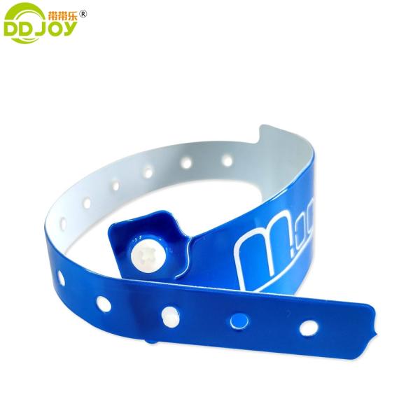 Other Style Concert Ticket Vinyl PVC Wristband Plastic Bracelet for Hotel Customer's Logo