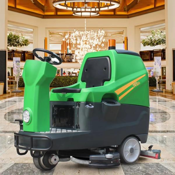 DQX86A Floor scrubber with 86 cm cleaning width front-wheel drive for uphill surfaces CE certified