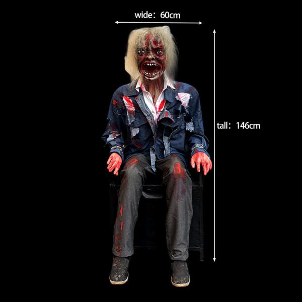 Decoración de terror con accesorios neumáticos animados para casas embrujadas de Halloween