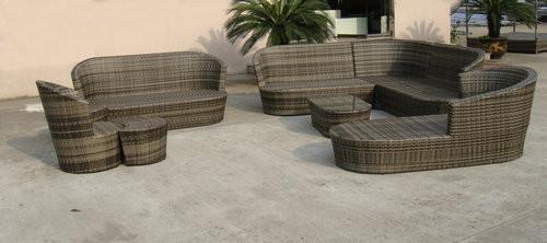 9pcs luxury resort beach sofa furniture