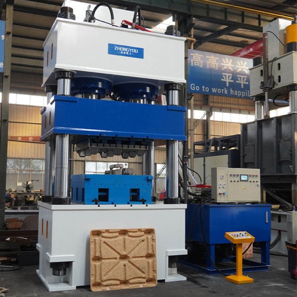 1250-Ton Four-column Three-beam Hydraulic Press YQ32-1250 for Sawdust Pallet Making