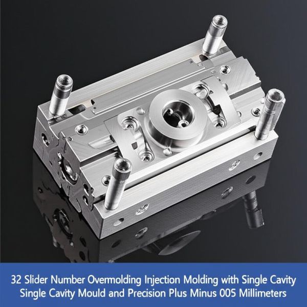 32 Slider Number Overmolding Injection Molding with Single Cavity Single Cavity