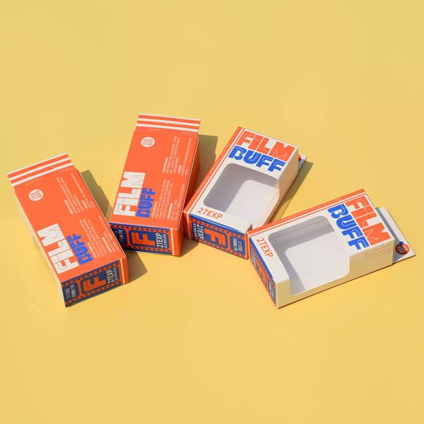 Custom Windowed Packaging Box Drawer-Style & Foldable Paper Box With Hanging Tab For Towels Retail Items & Branded Gifts