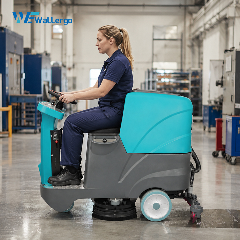 2026 New Arrivals Electric Dual-brush Marble Automatic Cleaning Machine Industrial Floor Scrubber
