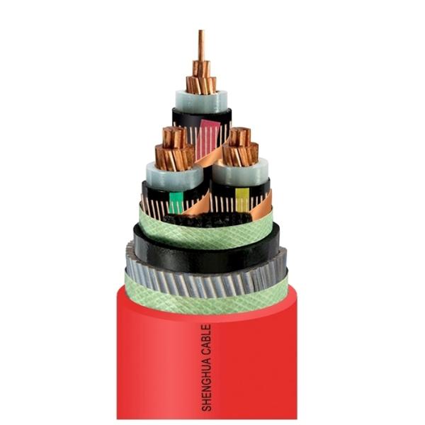 средств кабель стального провода напряжения тока 33kV бронированный электрический 3 силовой кабель экрана медного провода XLPE участка