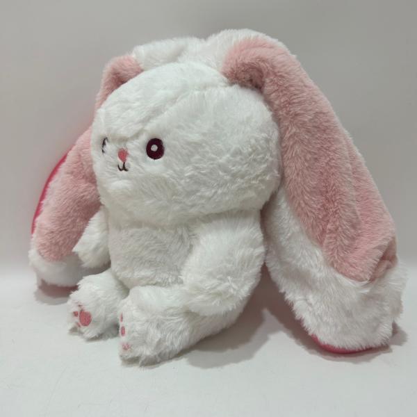 25cm 10 Rosa e Branca Plumes de Páscoa Coelhinho de Brinquedo Coelhinho Animal Recheado em Morango