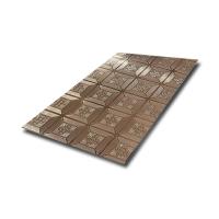 3.0 mm Espessura Chapa de aço inoxidável gravada Cor decorativa Painel de chapa de aço em relevo Cor de madeira