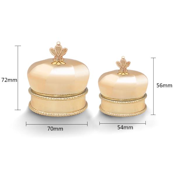 Exquisite Cosmetic Packaging Jar Plastic Cream Container 54mm 70mm Diameter
